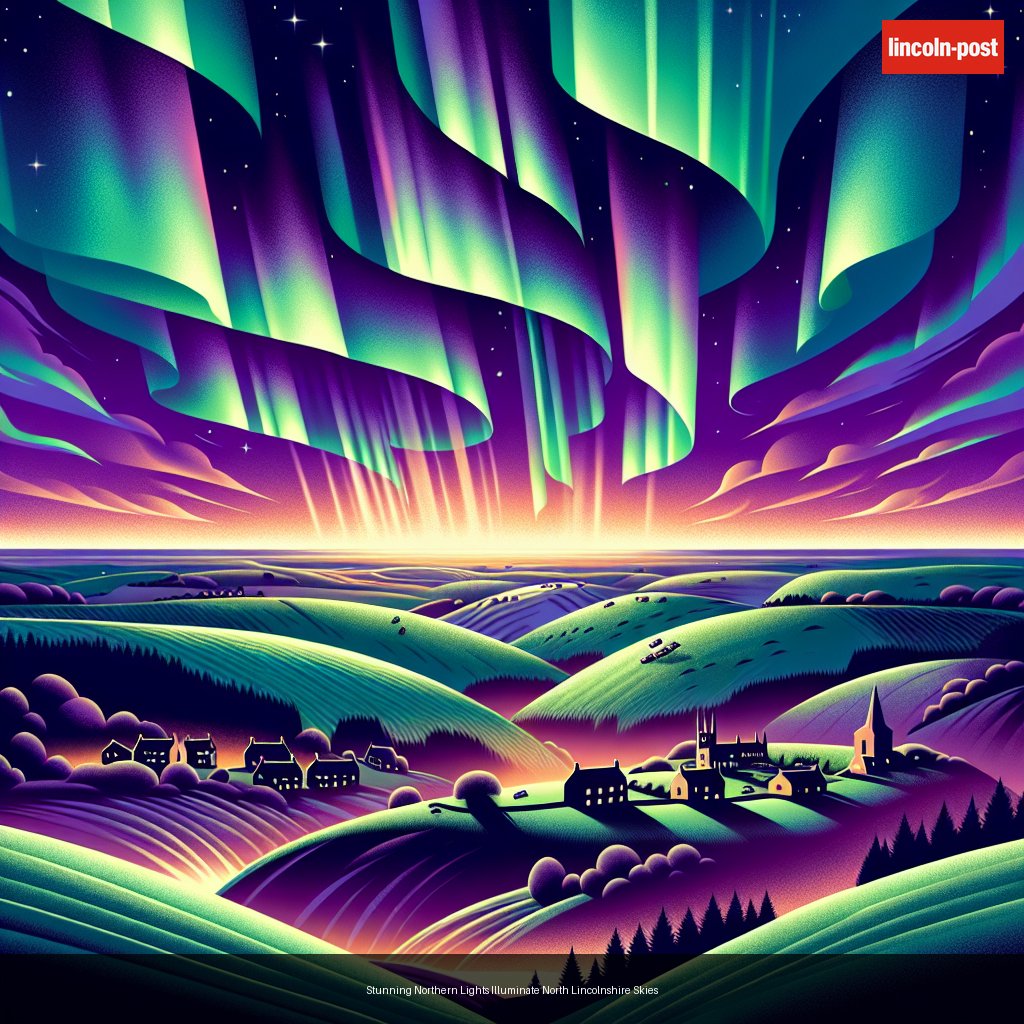 Stunning Northern Lights Illuminate North Lincolnshire Skies