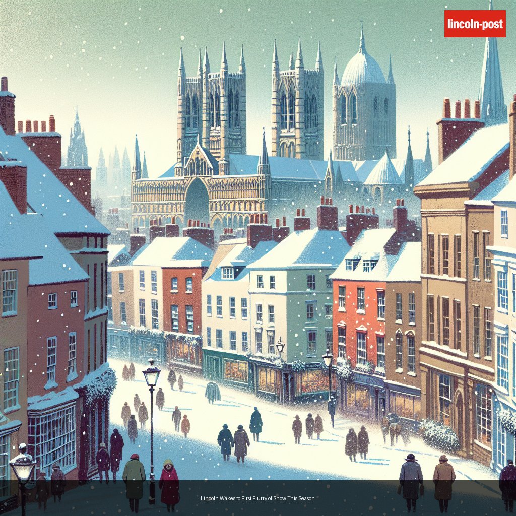 Lincoln Wakes to First Flurry of Snow This Season