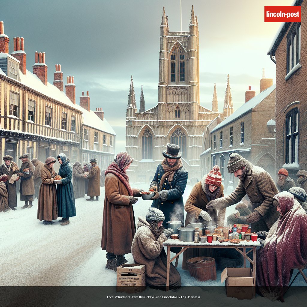 Local Volunteers Brave the Cold to Feed Lincoln’s Homeless