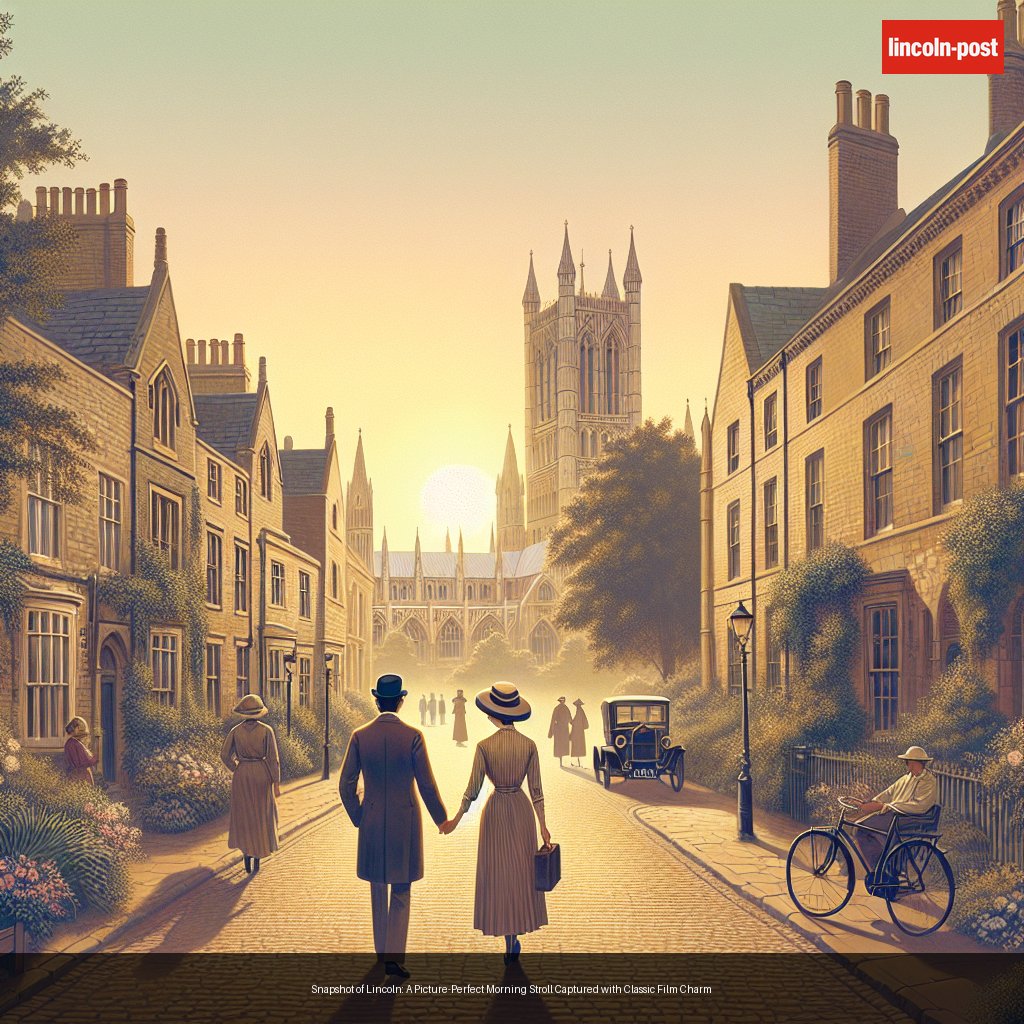 Snapshot of Lincoln: A Picture-Perfect Morning Stroll Captured with Classic Film Charm