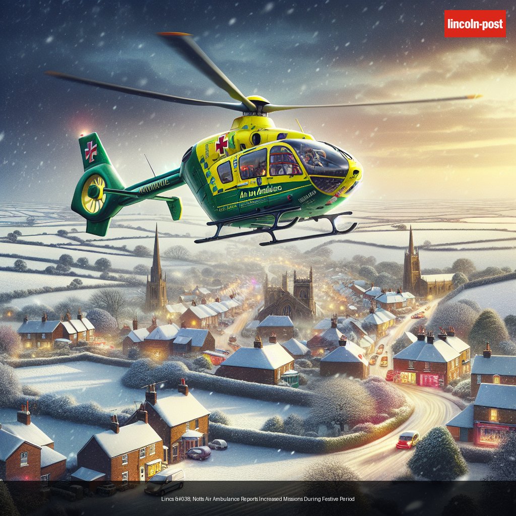Lincs & Notts Air Ambulance Reports Increased Missions During Festive Period
