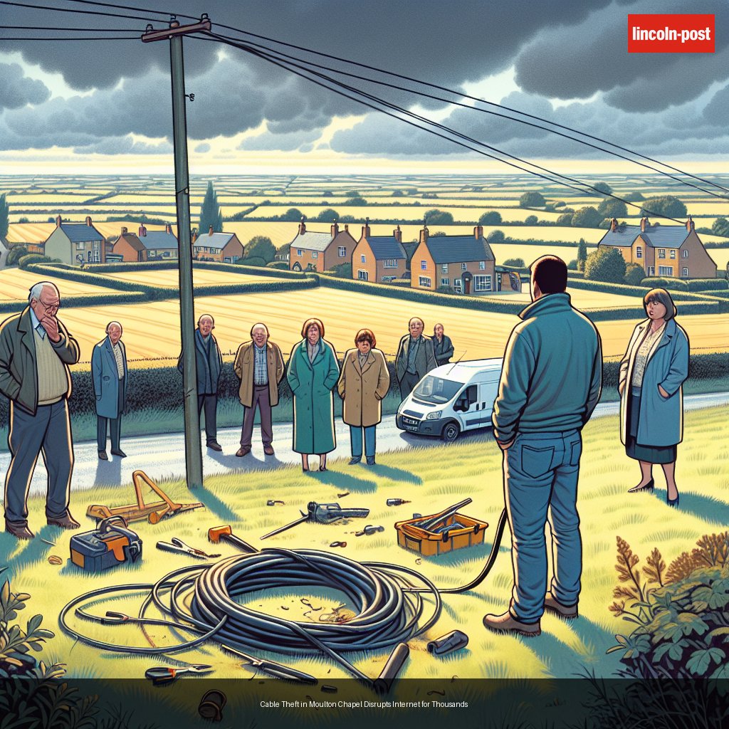 Cable Theft in Moulton Chapel Disrupts Internet for Thousands