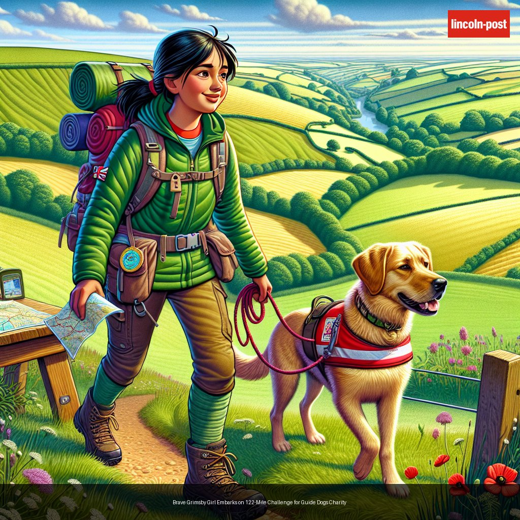 Brave Grimsby Girl Embarks on 122-Mile Challenge for Guide Dogs Charity